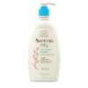 Aveeno Baby Daily Moisture Body Lotion for Sensitive Skin, Hypoallergenic Moisturizing Baby Lotion with Nourishing Oatmeal to Deeply Moisturize Baby's Skin, Fragrance-Free, 18 fl. oz