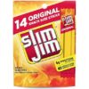 Slim Jim Smoked Meat Sticks, Original Flavor, 6g Protein Per