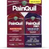 Vicks PainQuil & PainQuil PM Pain Relief Liquid, 1000mg Acetaminophen, 2x12 oz