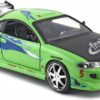 Fast & Furious 1:24 Brian's Mitsubishi Eclipse Die-Cast Car – Collectible Toy for Kids & Adults