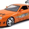 Jada Toys Fast & Furious 1:24 Brian's Toyota Supra Die-Cast Car – Orange