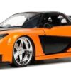 Jada Toys Fast & Furious 1:24 1995 Mazda RX-7 Widebody Die-Cast Car w/Han's 2.75" Die-Cast Figure