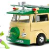 Teenage Mutant Ninja Turtles 1:24 Party Wagon Die-Cast Car & 2.75" Donatello Figure – Collectible Toy for Kids & Adults