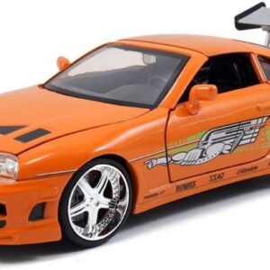 Jada Toys Fast & Furious 1:24 Brian's Toyota Supra Die-Cast Car – Orange